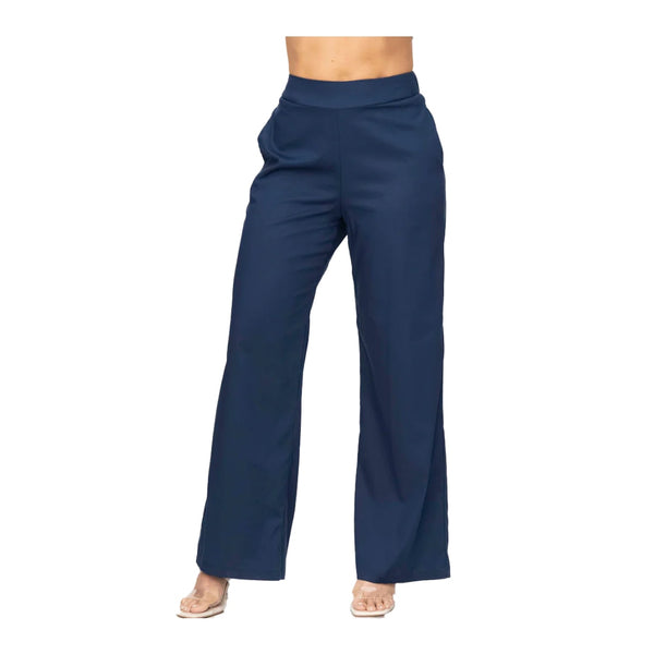 ▷ Ryocco Pantalón Bota Ancha Azul Oscuro, para Mujer ©