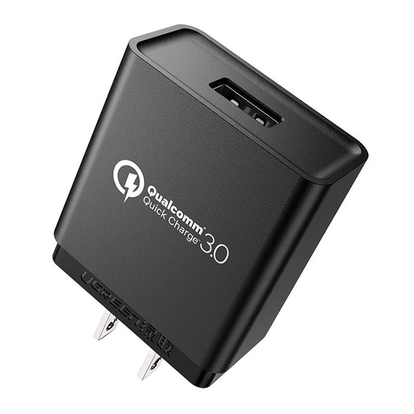 SDTEK Cargador de pared rápido de 20 W para Reino Unido/Irlanda con  suministro de energía (PD) tipo C y puertos USB 3.0 de carga rápida (QC)  Adaptador de 3 pines Compatible con