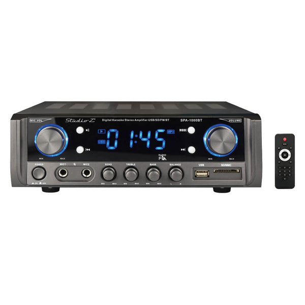 Studio Z Sintonizador Receptor Bluetooth 20W AM/FM, SPA-1000BT