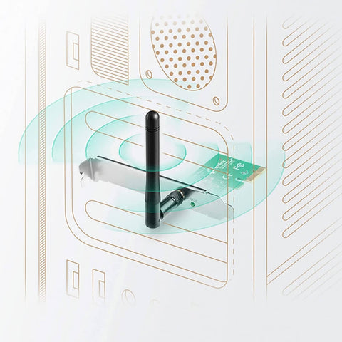 TP-Link Adaptador Inalámbrico PCI Express 150 Mbps, TL-WN781ND