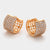 CR Charms Aretes Cuadrados Radiantes, Alloy