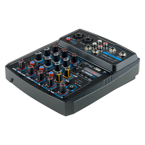 Studio Z Consola Mini Mezcladora de DJ 4 Canales, SZM-440-RE