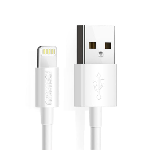 Choetech Cable Lightning a USB Mfi, Blanco, Ip0027