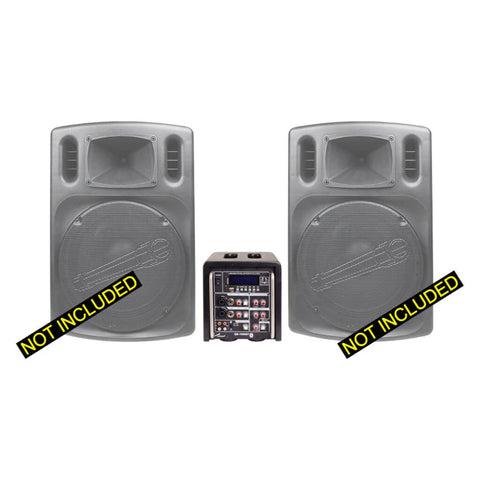 Audiopipe Mezcladora Amplificada 300W, QB-1000BT