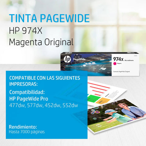 HP Cartucho de Tinta Original 974X