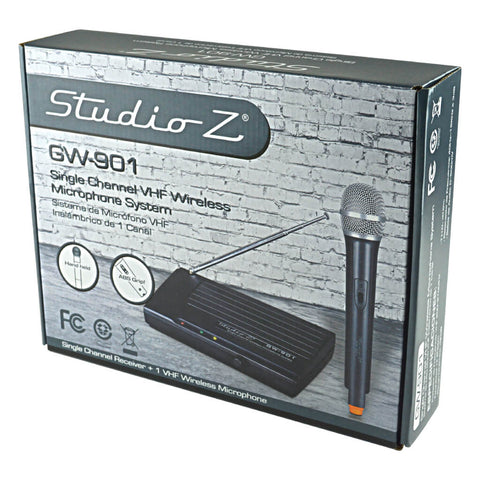 Studio Z Micrófono Inalámbrico VHF FM, GW-901