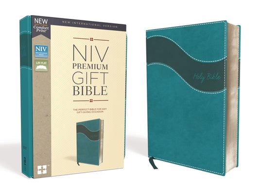 Niv, Premium Gift Bible, Leathersoft, Blue, Red Letter Edition, Indexed, Comfort Print