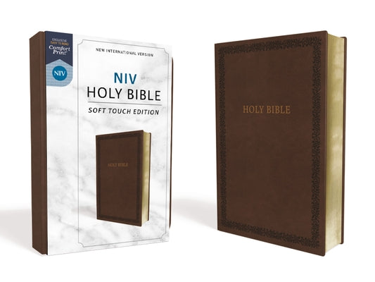 NIV, Holy Bible, Soft Touch Edition, Imitation Leather, Brown, Comfort Print