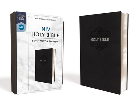 NIV, Holy Bible, Soft Touch Edition, Imitation Leather, Black, Comfort Print