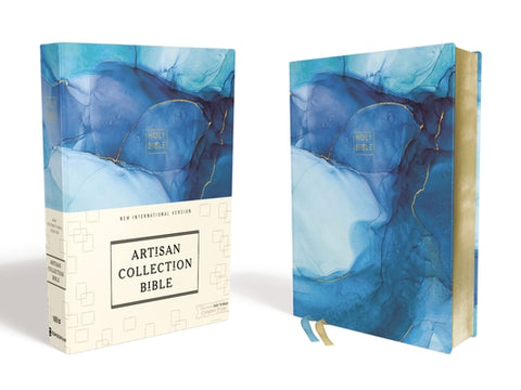 Niv, Artisan Collection Bible, Cloth Over Board, Blue, Art Gilded Edges, Red Letter Edition, Comfort Print