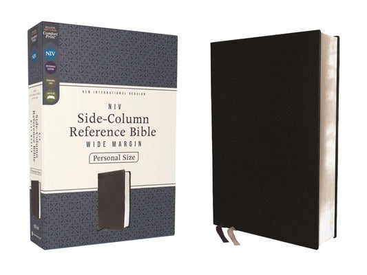 Niv, Side-Column Reference Bible (Deep Study at a Portable Size), Personal Size, Leathersoft, Black, Comfort Print