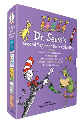 Dr. Seuss's Second Beginner Book Boxed Set Collection: The Cat in the Hat Comes Back; Dr. Seuss's Abc; I Can Read with My Eyes Shut!; Oh, the Thinks Y