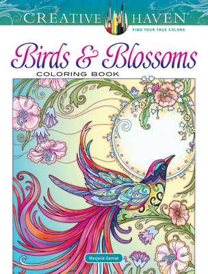 Creative Haven Birds and Blossoms Coloring Book