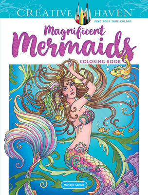 Creative Haven Magnificent Mermaids Coloring Book