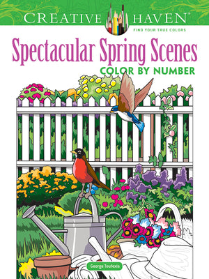 Creative Haven Spectacular Spring Scenes Color by Number