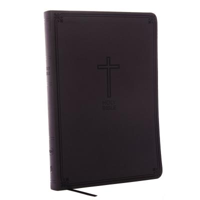 NKJV, Value Thinline Bible, Large Print, Imitation Leather, Black, Red Letter Edition