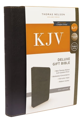 KJV, Deluxe Gift Bible, Imitation Leather, Black, Red Letter Edition