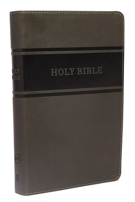 KJV, Deluxe Gift Bible, Imitation Leather, Gray, Red Letter Edition