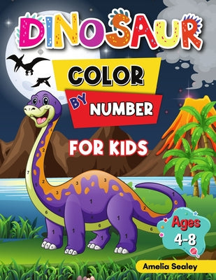 Dinosaur Color by Number Activity Book for Kids: Animal Color by Number Book for Kids Ages 4-8