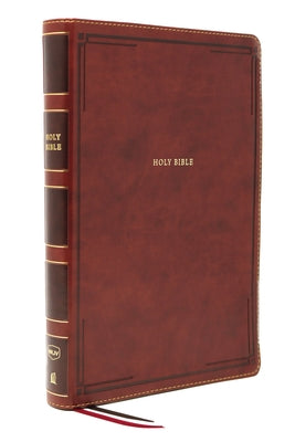 Nkjv, Thinline Bible, Giant Print, Leathersoft, Brown, Red Letter Edition, Comfort Print: Holy Bible, New King James Version