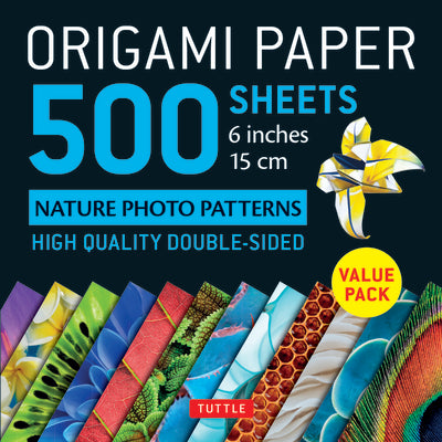 Origami Paper 500 Sheets Nature Photo Patterns 6 (15 CM): Tuttle Origami Paper: Double-Sided Origami Sheets Printed with 12 Different Designs (Instruc