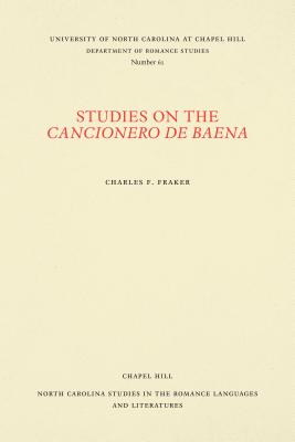 Studies on the Cancionero de Baena