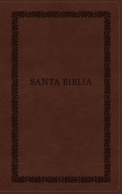 Biblia Reina-Valera 1960, Tierra Santa, Ultrafina Letra Grande, Leathersoft, Café, Con Cierre