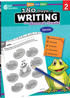 180 Days of Writing for Second Grade (Spanish): Practice, Assess, Diagnose