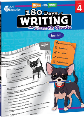 180 Days of Writing for Fourth Grade (Spanish): Practice, Assess, Diagnose