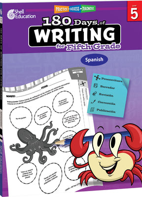 180 Days of Writing for Fifth Grade (Spanish): Practice, Assess, Diagnose