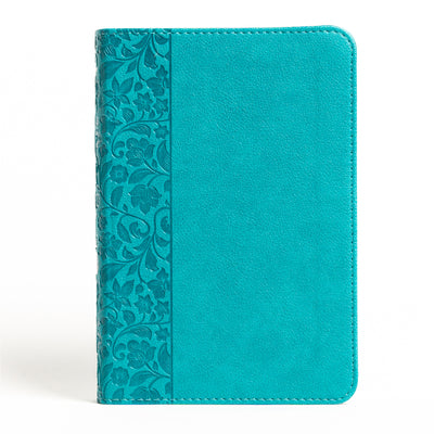 NASB Large Print Compact Reference Bible, Teal Leathertouch