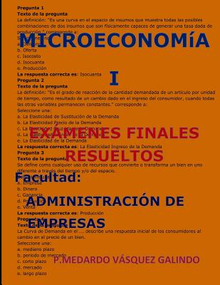 Microeconomia I-Exámenes Finales Resueltos: Facultad: Administración de Empresas