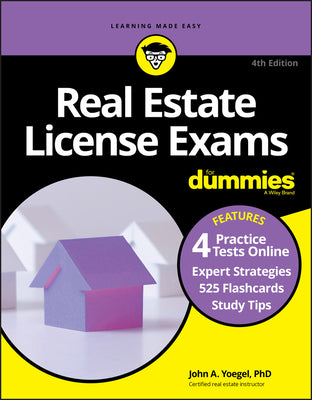 Real Estate License Exams for Dummies with Online Practice Tests