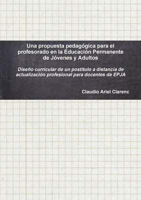 Una propuesta pedagógica para el profesorado en la Educación Permanente de Jóvenes y Adultos