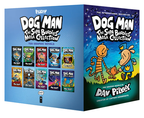 Boxed - Dog Man: The Supa Buddies Mega Collection: From the Creator of Captain Underpants (Dog Man #1-10 Box Set)