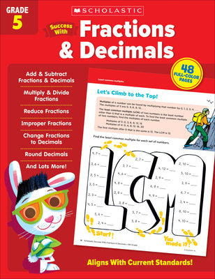 Scholastic Success with Fractions & Decimals Grade 5 Workbook