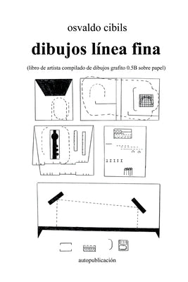 dibujos línea fina: (libro de artista compilado de dibujos grafito 0.5B sobre papel)