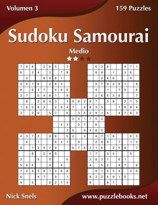 Sudoku Samurai - Medio - Volumen 3 - 159 Puzzles