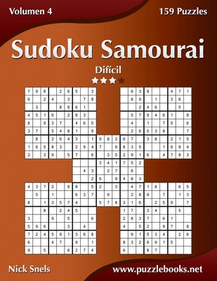 Sudoku Samurai - Difícil - Volumen 4 - 159 Puzzles