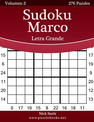 Sudoku Marco Impresiones con Letra Grande - Volumen 2 - 276 Puzzles