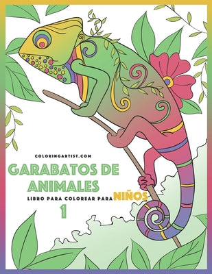 Garabatos de animales libro para colorear para niños 1