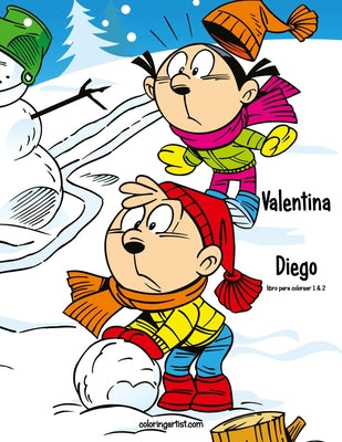 Valentina y Diego libro para colorear 1 & 2