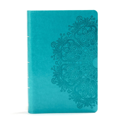 KJV Large Print Personal Size Reference Bible, Teal Leathertouch