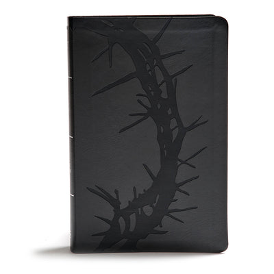 KJV Giant Print Reference Bible, Charcoal Leathertouch