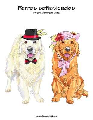 Perros sofisticados libro para colorear para adultos 1