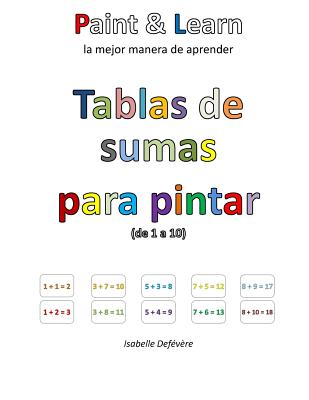 Tablas de sumas para pintar (de 1 a 10)