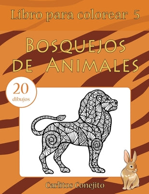 Libro para colorear Bosquejos de Animales: 20 dibujos