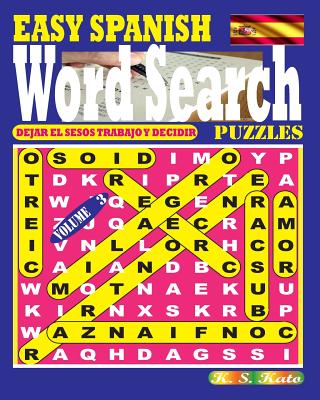 EASY SPANISH Word Search Puzzles. Vol.3