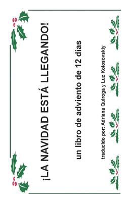 La Navidad Esta Llegando: un libro de adviento de 12 días