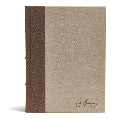 CSB Spurgeon Study Bible, Brown/Tan Cloth Over Board